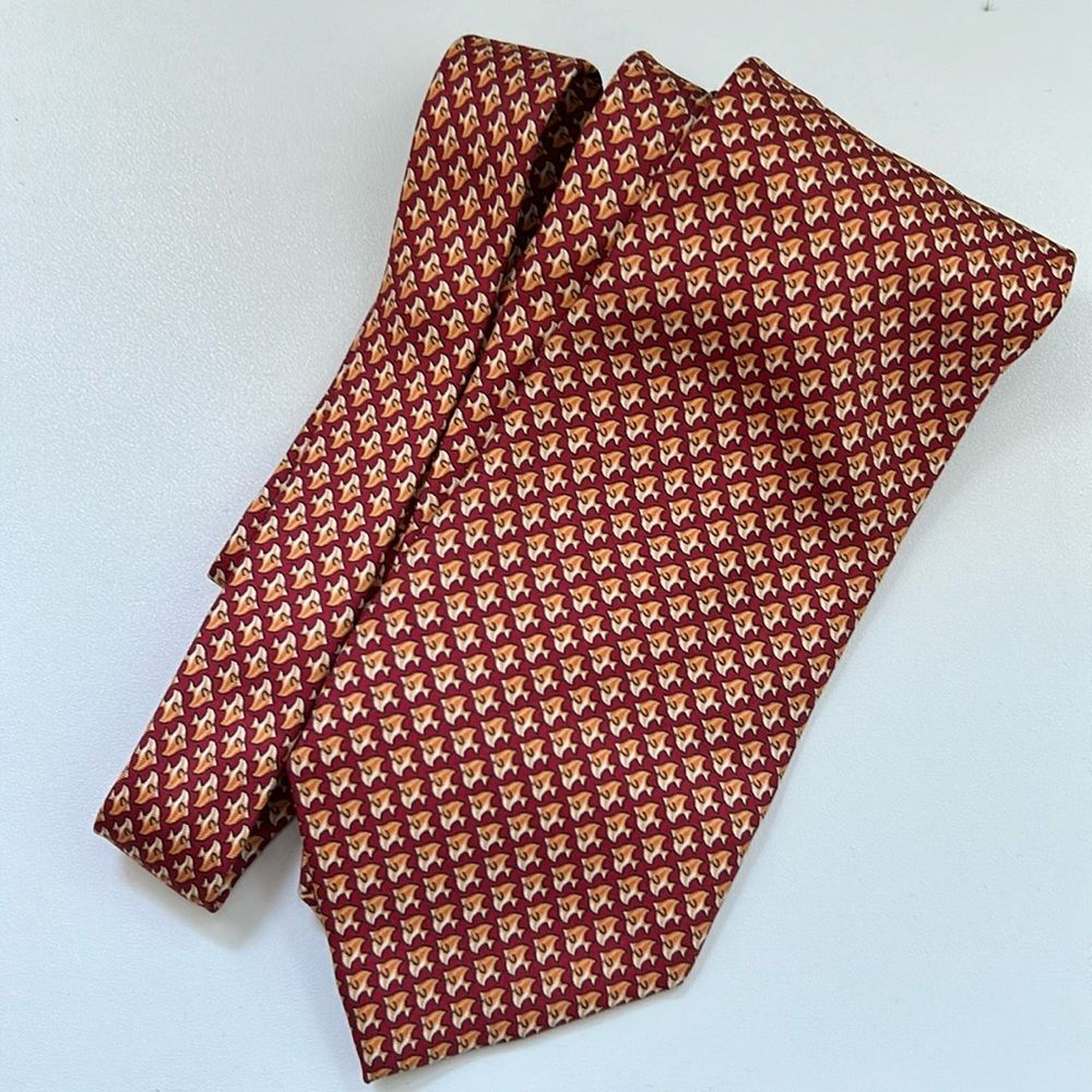 Barney's New York 100% silk angelfish tie